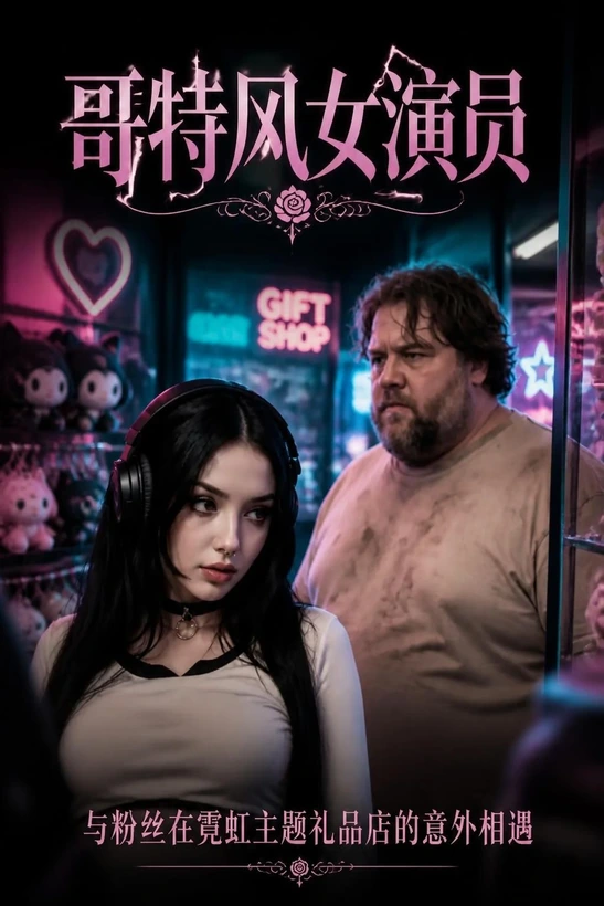 《哥特风色情女星》成人用品店与粉丝的疯狂互动