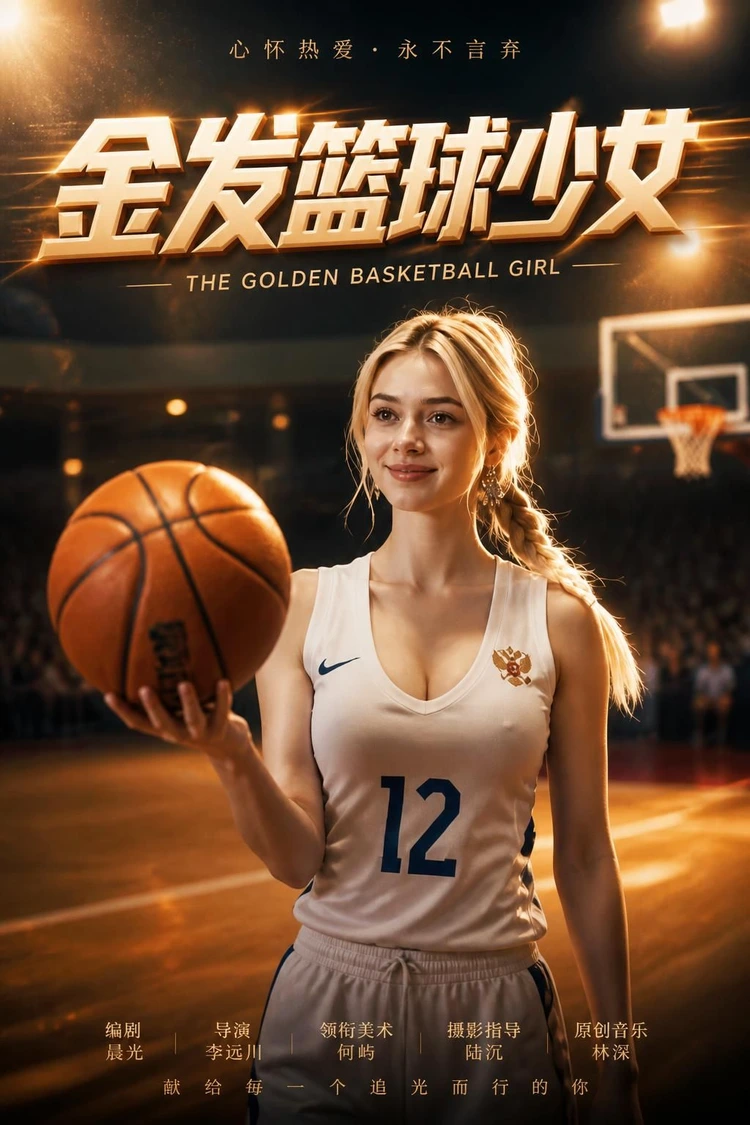 金发篮球少女