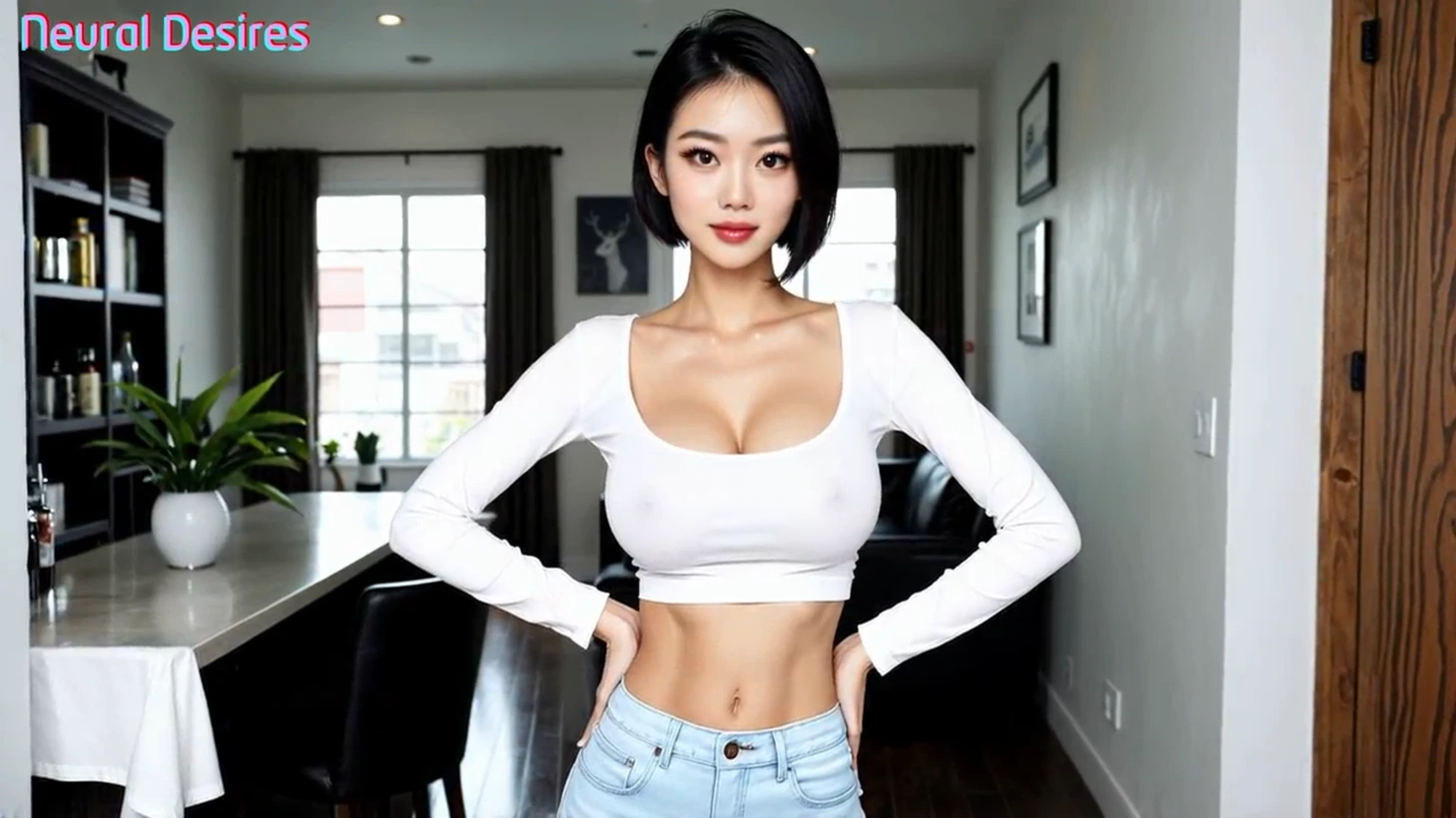 身材性感的亚洲美女被狠狠地操了